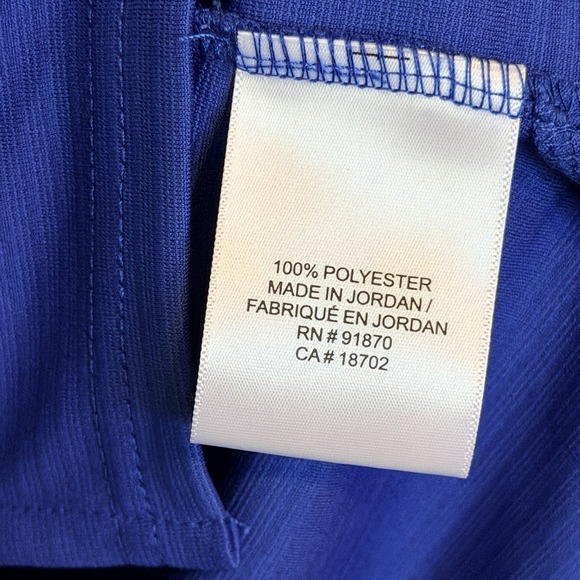 Womens Sz Small Blue Pebble Beach Performance Golf Shirt Polo Short Sleeve NWT - Picture 5 of 6